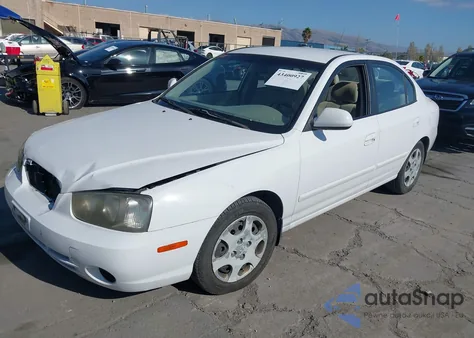 2003 Hyundai Elantra Gls/Gt из США, поврежденный, VIN KMHDN45D13U567025